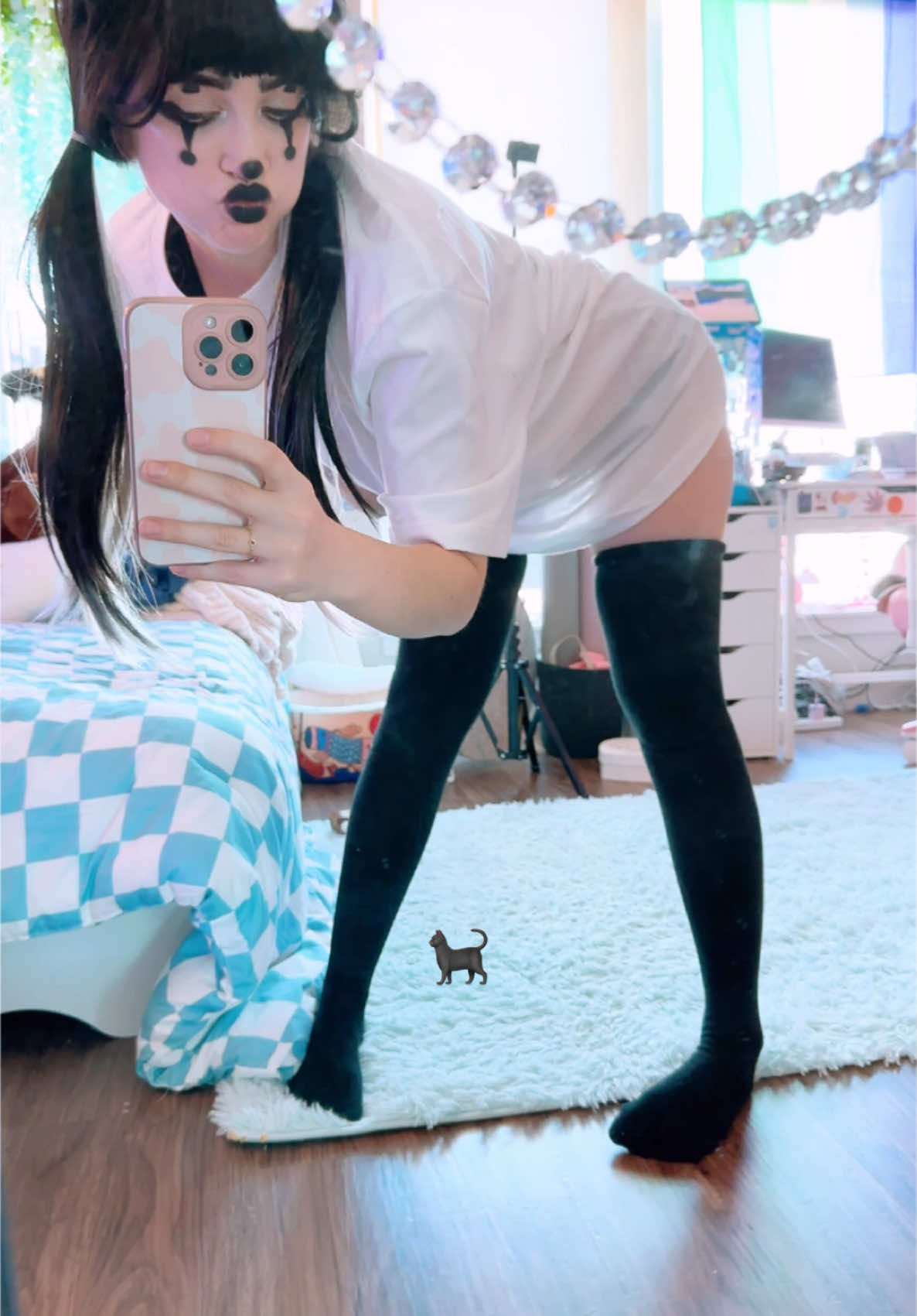 A post by @user12342069911 on TikTok caption: Draft 🖤 #femboy #clown 