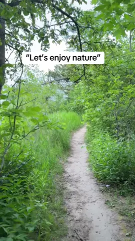 A post by @queenhoneyfaa on TikTok caption: I’m fine with running on treadmills #fyp #nature 