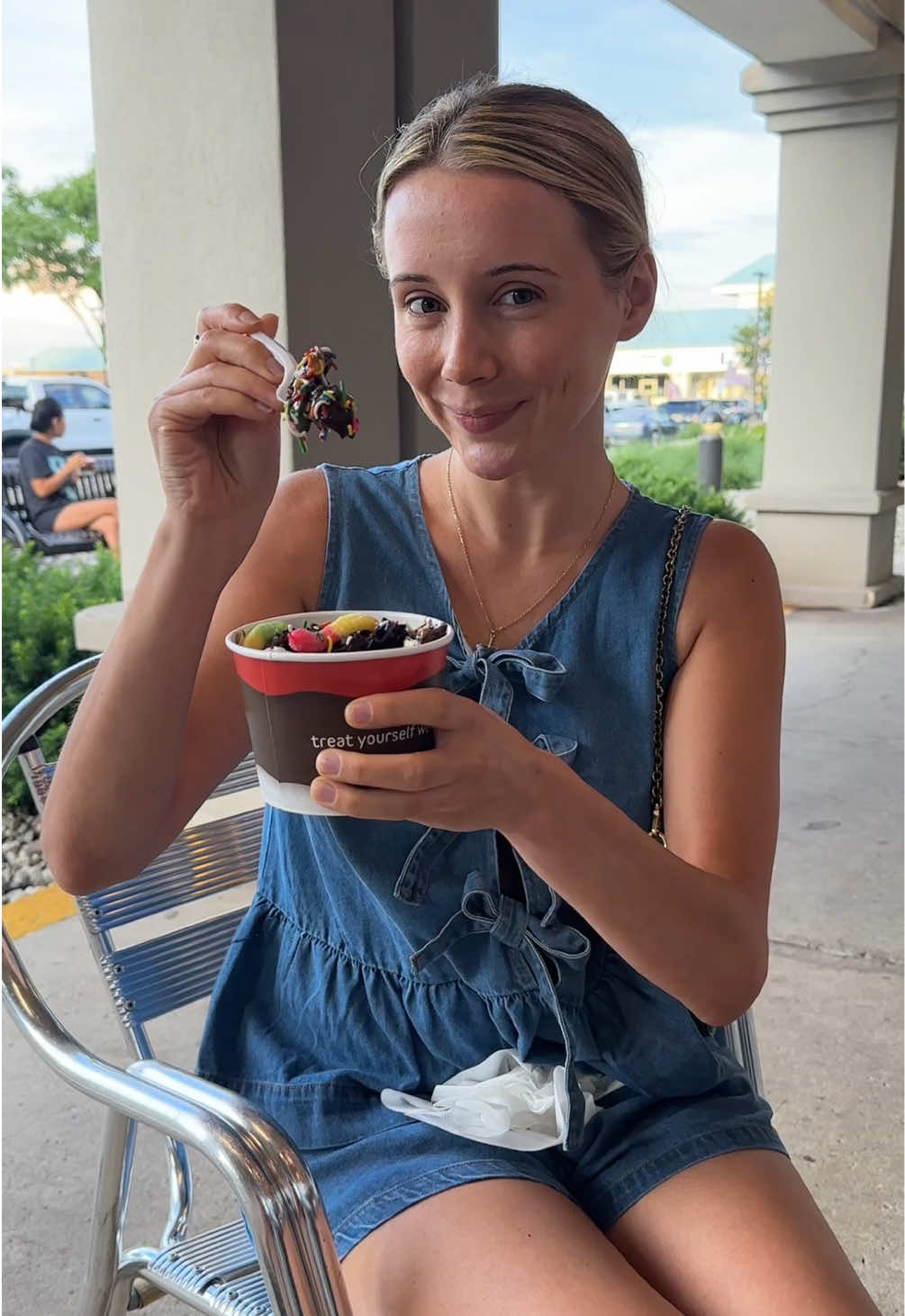 A post by @thefinancebrides on TikTok caption: The froyo was exactly what I needed to get me through the rest of this week😅💍👰🏼‍♀️ #weddingtiktok #weddingcountdown #weddingcountdownbegins #weddingvlog #weddingweek #weddingplanning #weddingplanning101 #2025groom #2025bride #njbride #njwedding 
