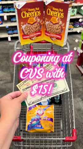 A post by @kouponingwithkristy on TikTok caption: $15 is all you need! Deals valid until 8/2! #couponcommunity #couponing #coupon #save #savemoney #deals #Cvs #cvscouponing #cvsdeals #howtocoupon