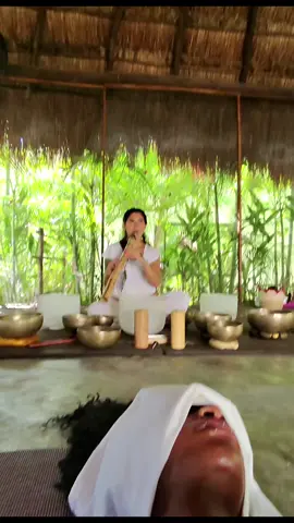 A post by @amourkelis101 on TikTok caption: Sound healing session 🧘🏾💖… #fyp #traveling #mexico #threapy 