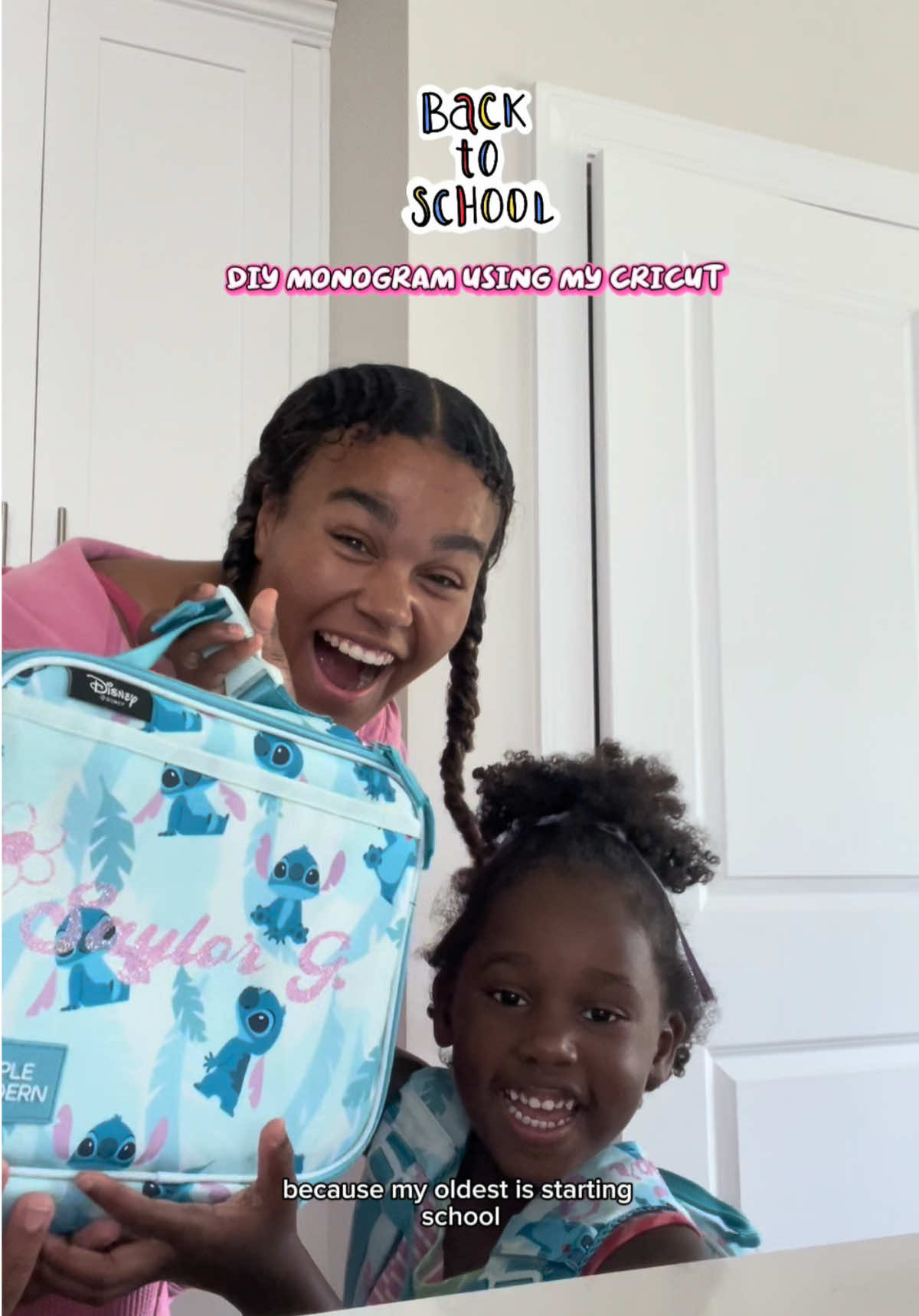 A post by @yesthatsmeimgrace on TikTok caption: #ad What are your plans for this back-to-school season? 💗 I used my @Cricut Joy Xtra and EasyPress Mini to personalize my daughter’s backpack and lunch box, and now she’s heading into her first school year with something we made just for her! 💕 #cricutmade #cricutad 