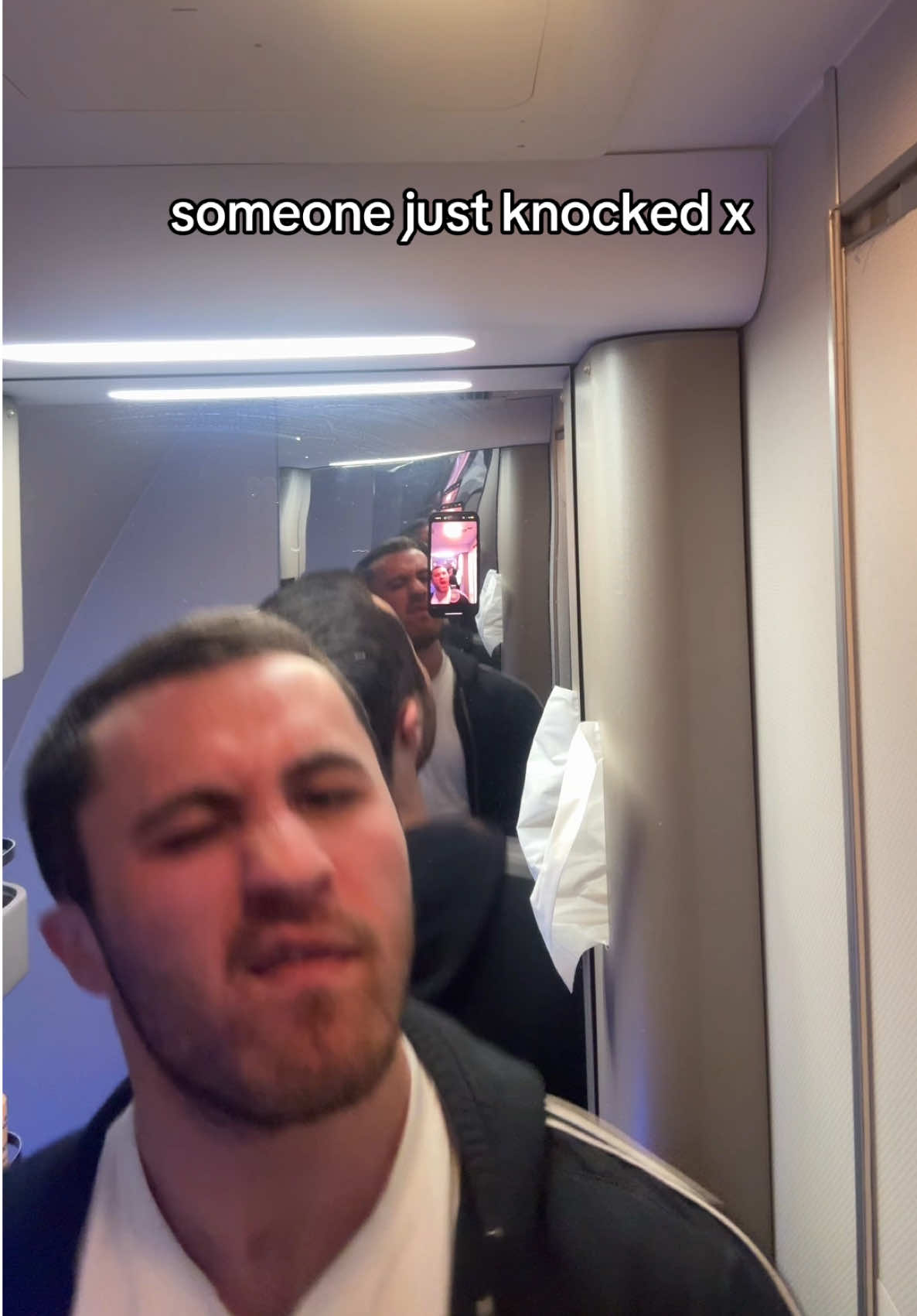 A post by @notolsennchris on TikTok caption: #47 jk i do care ill be out in a sec x 