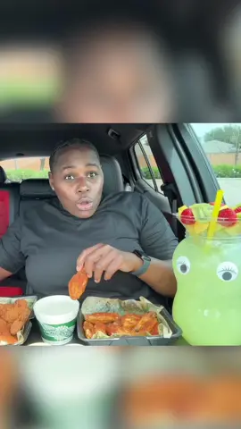 A post by @zinwithin on TikTok caption: Wingstop #wingstop #mukbang 