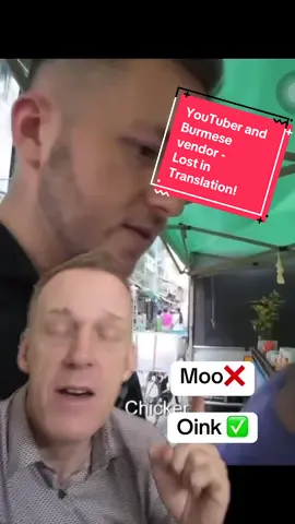 A post by @kopetebwb on TikTok caption: Confusion between this YouTuber and a Burmese vendor. I love this interaction and the ways they tried to communicate. #kopete #tiktokmyanmar #myanmar #thankyoumyanmar @Harry Jaggard 