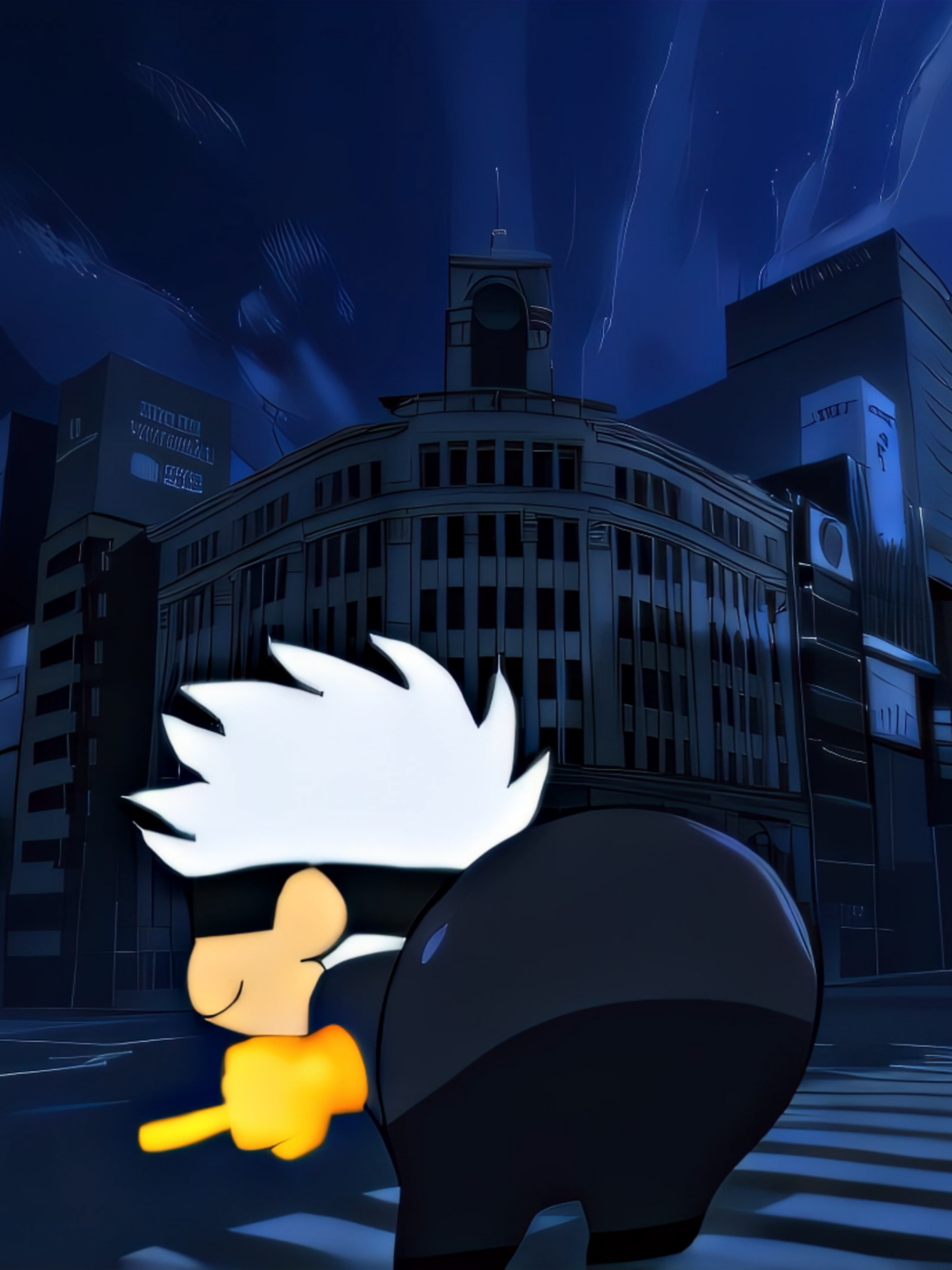 A post by @snauzk on TikTok caption: #gojousatoru #anime #fyp