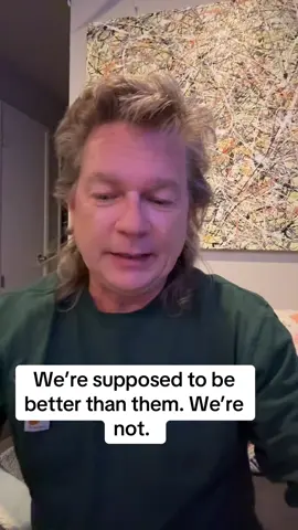 A post by @mdg650hawk7thacct on TikTok caption: We’re supposed to be better than them. We’re not. 