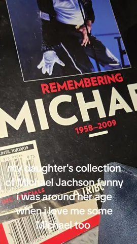 A post by @jamiejohnson0918 on TikTok caption: #micheal #michealjackson #collection #books #book #daughter #Love #music #best #number1 #singing #old #school #oldschool #bestmusic #of #all #tims #fpy #fpyシ #fyp #for #foryoupage #foryoupageofficiall #foeyoupage💕💕 #foryourpage #magazine #magazines