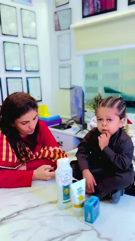 A post by @farahbeautysaloon on TikTok caption: Chota Don Ka New Hair Style 🫶❤️#farahsalon #makeup #islamabad #makeupartist #chotadon #flypシ #foryoupage #trending #viralvideo #tiktokpakistan 
