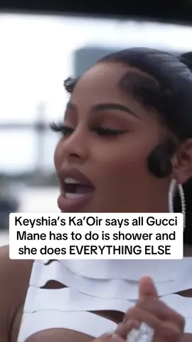 A post by @thecarlosking_ on TikTok caption: Keyshia Ka’Oir takes care of Gucci Mane #keyshiakaoir #guccimane #carlosking #realitywiththeking #basketballwives #jackiechristie #chantelchristie #vh1 #rhoa #shameamorton #porshawilliams #simonguobadia #bravotv #neneleakes #andycohen #nickiminaj #porsha #jayz #nickiminaj #beyonce 