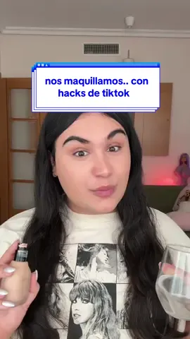 A post by @lizziemcwhore on TikTok caption: hoy nos maquillamos.. con trucos de tiktok 🤨