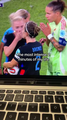 A post by @yourfavouritegemini666 on TikTok caption: The English are NEVER DONE!! I couldn't hack another penalty shootout tbh #lionesses #womensfootball #euros2025 #woso #womenseuros #fyp 