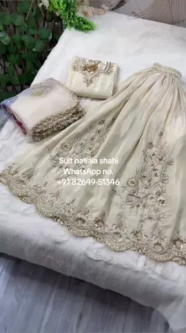 A post by @ on TikTok caption: WhatsApp no.:- +91 82649-51346 #suit_patiala_shahi #punjabisuits #boutiquesuits #boutiquestiching #canadaboutique #weddingsuits #torontowedding #canadasuits #trendingpunjabisuits #newpunjabisuits  #punjabwedding  #usaweddings #ontario #brampton #bramptonweddingshoot