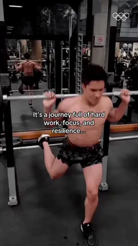 A post by @olympics on TikTok caption: Osmar Olvera shone at Paris 2024 and stepped onto the Olympic podium. 🥇🇲🇽 📹 @osmardiver05  #Olympics #Sports  
