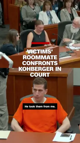 A post by @cnn on TikTok caption: In her first public comments since the murders, Dylan Mortensen, one of the surviving roommates in the Idaho killings, confronted Bryan Kohberger during his sentencing. Kohberger is being sentenced after admitting to the murder of four University of Idaho students in their off-campus home. He faces a life sentence for each of the four counts of first-degree murder as well as 10 years on a burglary charge. #cnn #news #idaho