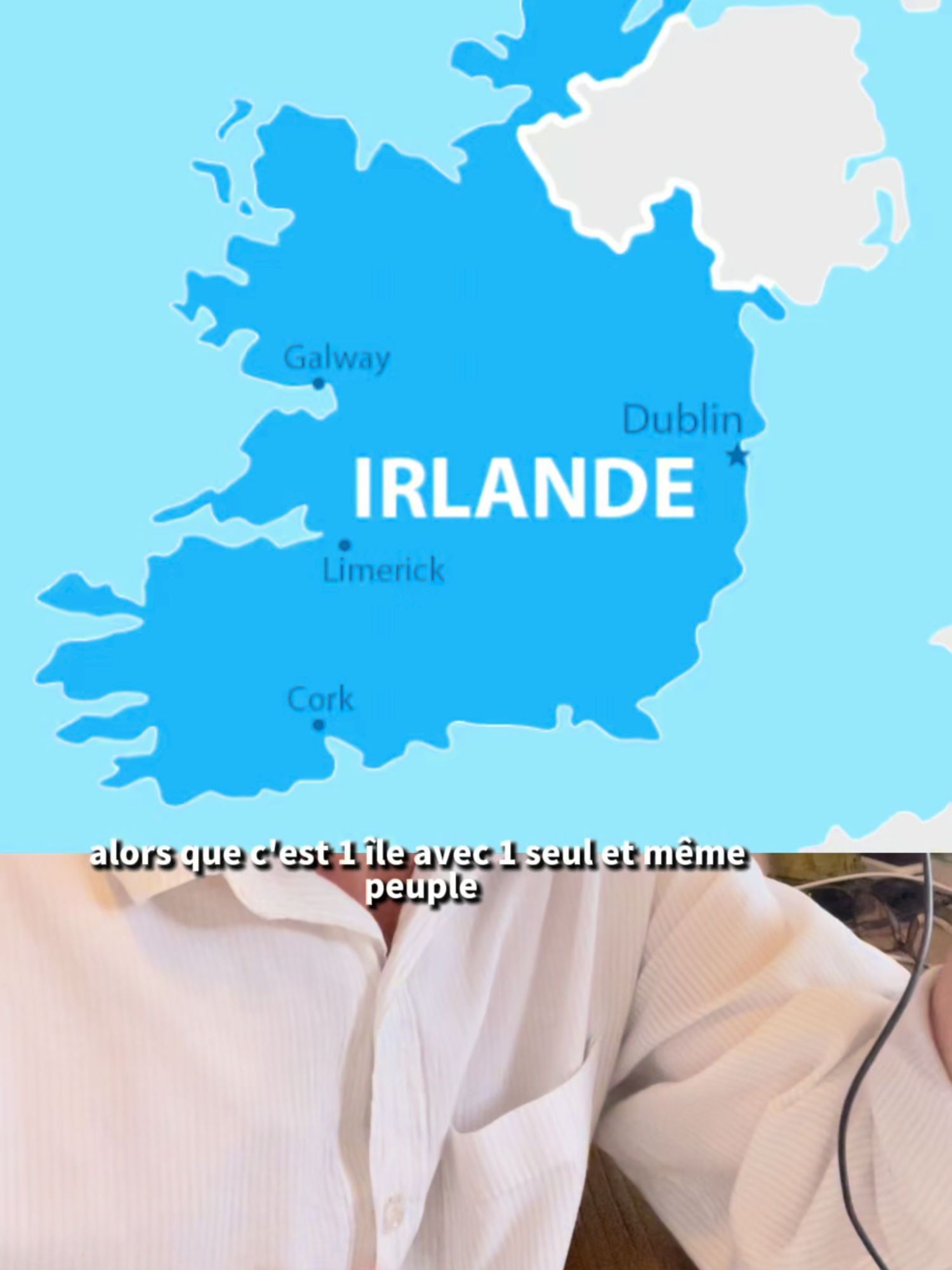 A post by @benji_raconte on TikTok caption: Les 2 Irlandes #histoire