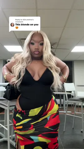 A post by @theblackreginageorge22 on TikTok caption: Replying to @426.andrea It came from TikTok shop 😍 @KissLove Hair Shop @KissLove Hair  #theblackreginageorge22 #blondewigs #tiktokshopwigs #ashblondehair #blackgirlblonde 