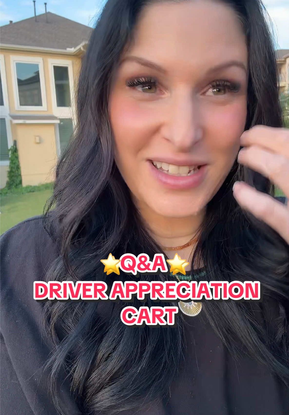 A post by @cookiterica on TikTok caption: Replying to @OneLove ⭐️Q&A⭐️ OUR DRIVER APPRECIATION CART⭐️ #questions #questionsandanswers #delivery #deliveryappreciation #cart #fedex #ups #instacart #ubereats #doordash 
