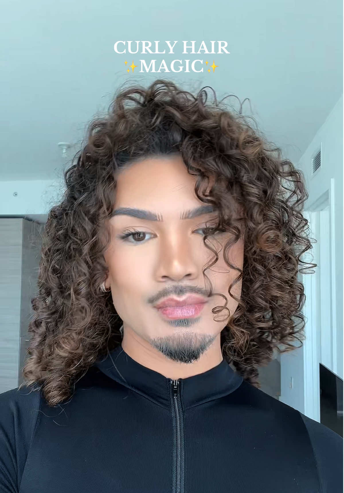 A post by @_ajtsanchez on TikTok caption: Today’s curls 7/10