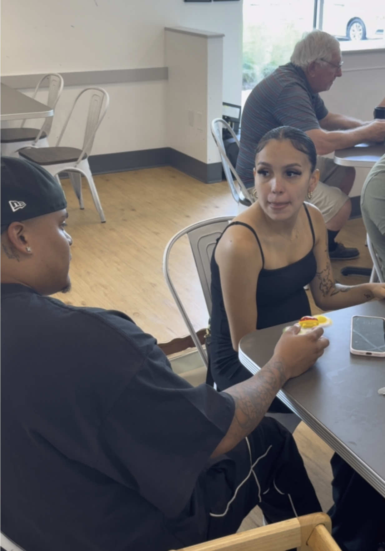 A post by @larobenz on TikTok caption: We’re parents fr 😭😂😂😂 #larobenz #lilversachi #funny 