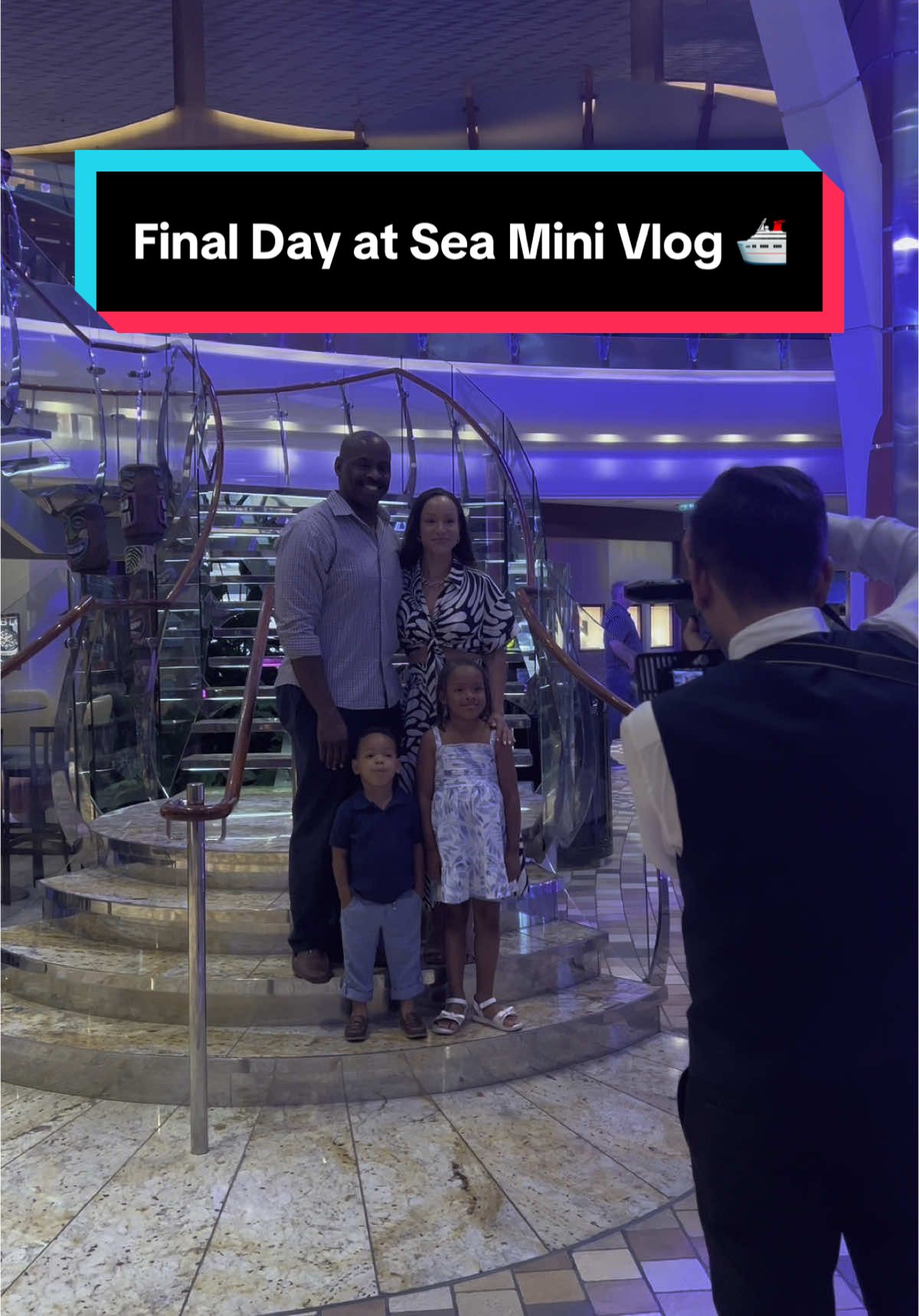 A post by @janylsmithesq on TikTok caption: Our final day at sea on Allure of the Seas...🛳️ Started the morning with a workout, then jumped right back into family mode-breakfast with the crew, splash pad, pool, waterslides, and lunch. We definitely made the most of the ship in our final day: couples massage, quiet time in the adults-only area, family photos, and a dinner date at Chops Grille to wrap it all up. 🥩 After a week of incredible ports, it felt really good to slow down and enjoy the ship itself. A full day, a fun one, and the perfect close to a great trip. 💕 What would your ideal last day at sea be? 🌊 #momsoftiktok #familytravelvlog #minivlog #royalcaribbean #allureoftheseas #cruiselife #intentionalparenting #travelwithkids #cruiseditl #parentinglittles #familymemories @Royal Caribbean 