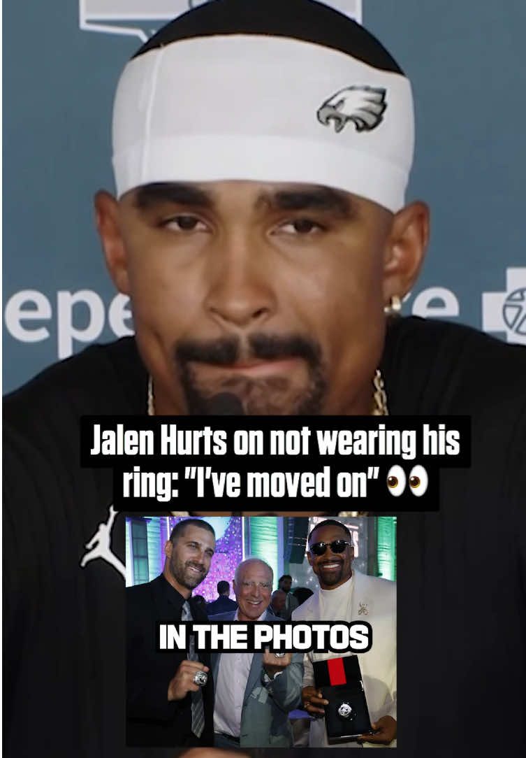 A post by @nfl on TikTok caption: locked in for this season 😤 #jalenhurts #philadelphia #eagles #nfl (via @Philadelphia Eagles)