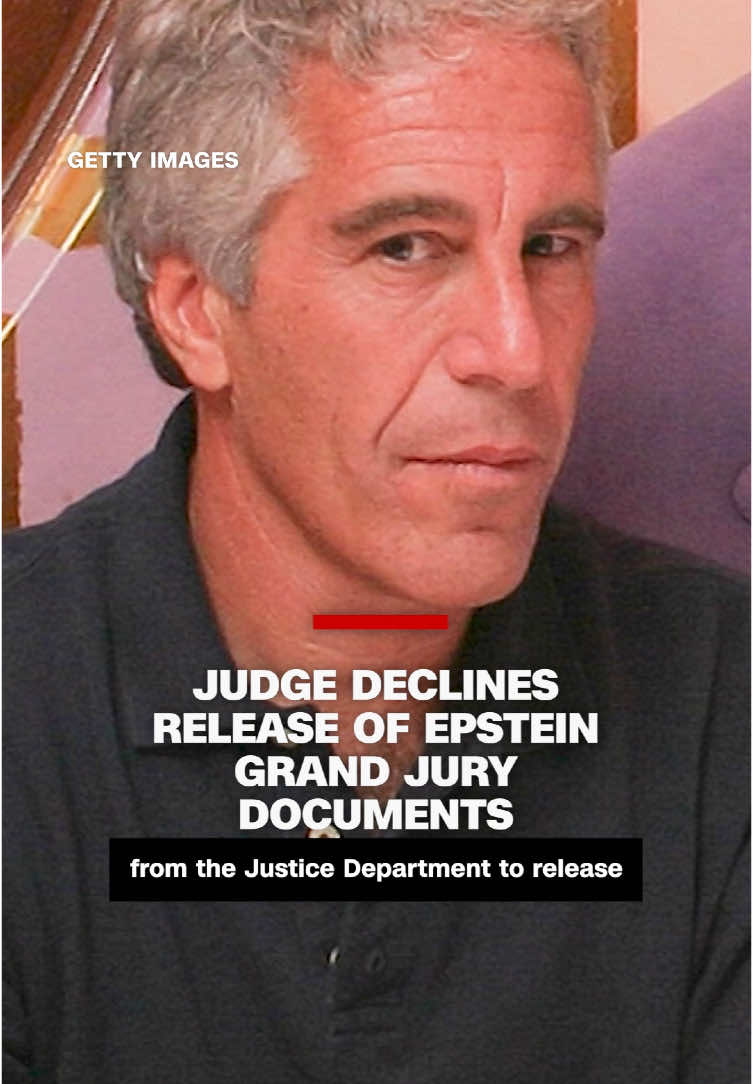 A post by @cnn on TikTok caption: A Florida federal judge declined to release additional grand jury documents from the criminal investigation into Jeffrey Epstein, marking the first roadblock in the Justice Department’s efforts to quell the public backlash over the handling of the case. CNN’s Evan Perez reports. #CNN #News 