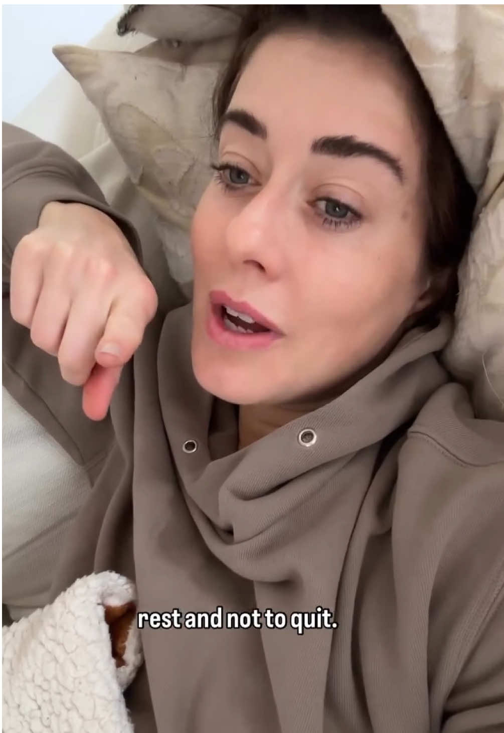 A post by @manonmathews on TikTok caption: Rest is KEY! #rest #tired #donotquit
