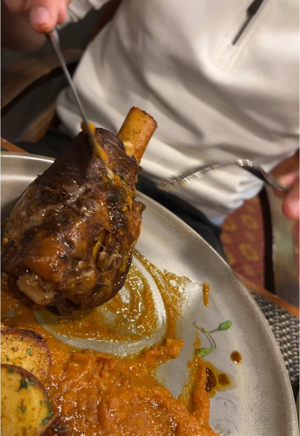A post by @itsdaddymay on TikTok caption: Sorry for the wait! Here is last nights dinner at Hill Valley @Macdonald Hotels & Resorts it was tremendous! @Golf Travel Centre🏌️‍♂️🛩️ #daddymay #mayfamily #mayfamilypub #russellarms #family #boystrip #hotel #gifted 