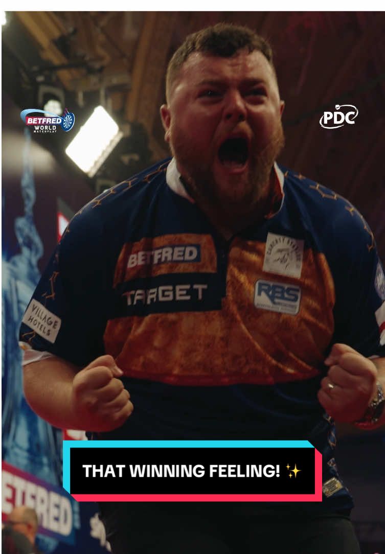 A post by @officialpdcdarts on TikTok caption: Josh Rock beats Michael van Gerwen to book his spot in the quarter-finals of the World Matchplay!