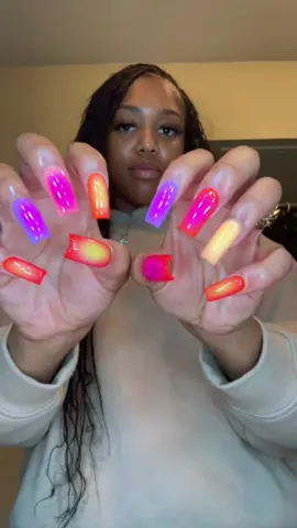 A post by @ on TikTok caption: New nails!! Do we like? #foryou #nails #nailinspo #summernails 