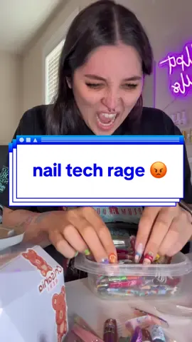 A post by @ballpit_nails on TikTok caption: Please tell me I’m not the only one who does this #nailartist #pressonnails #nailfail #relatable 
