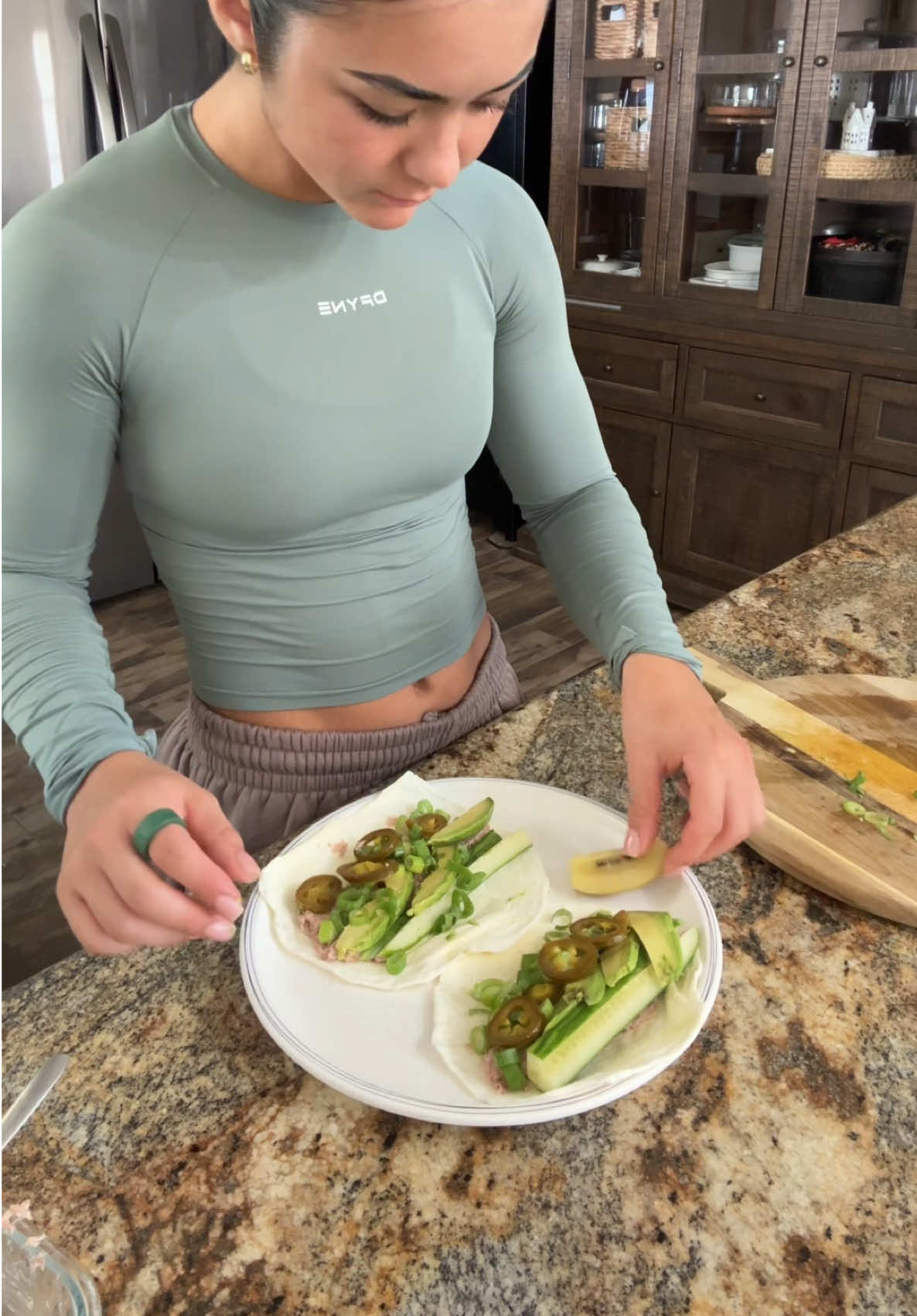 A post by @katelynnnmtz on TikTok caption: These were actually SO BOMB 🥑🥒🍋‍🟩 #yummy #highprotein 