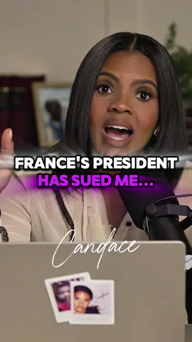 A post by @candaceoshow on TikTok caption: Bring it on Mr. and Mr. Macron. I wonder if during discovery we discover that Brigitte has a... 🤭 #Candace 