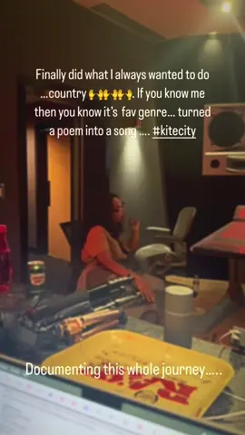 A post by @iamstormisteele on TikTok caption: Might delete later…. 🙈 .. as a CEO one of my fav things to do to decompress and destress..while still remaining creative is writing poems and making music… made up my mind that imma actually drop a project… I been in there too much not to #kitecity 