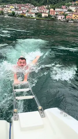 A post by @mashtag_brady on TikTok caption: Rented a boat in lake como #mashtagbrady #mashtaglazy #mashtaglazy 