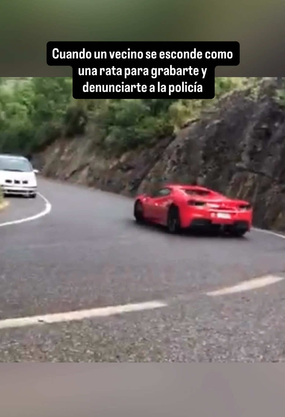 A post by @xavi.caballol on TikTok caption: Cuando un vecino se esconde como una rata para grabarte y denunciarte a la policía.  #gente #coches #drift #supercar #viral