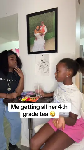 A post by @ on TikTok caption: Chile these kids be having real beef with each other 🤣🤣 #fyp #sisters #trending #viral 