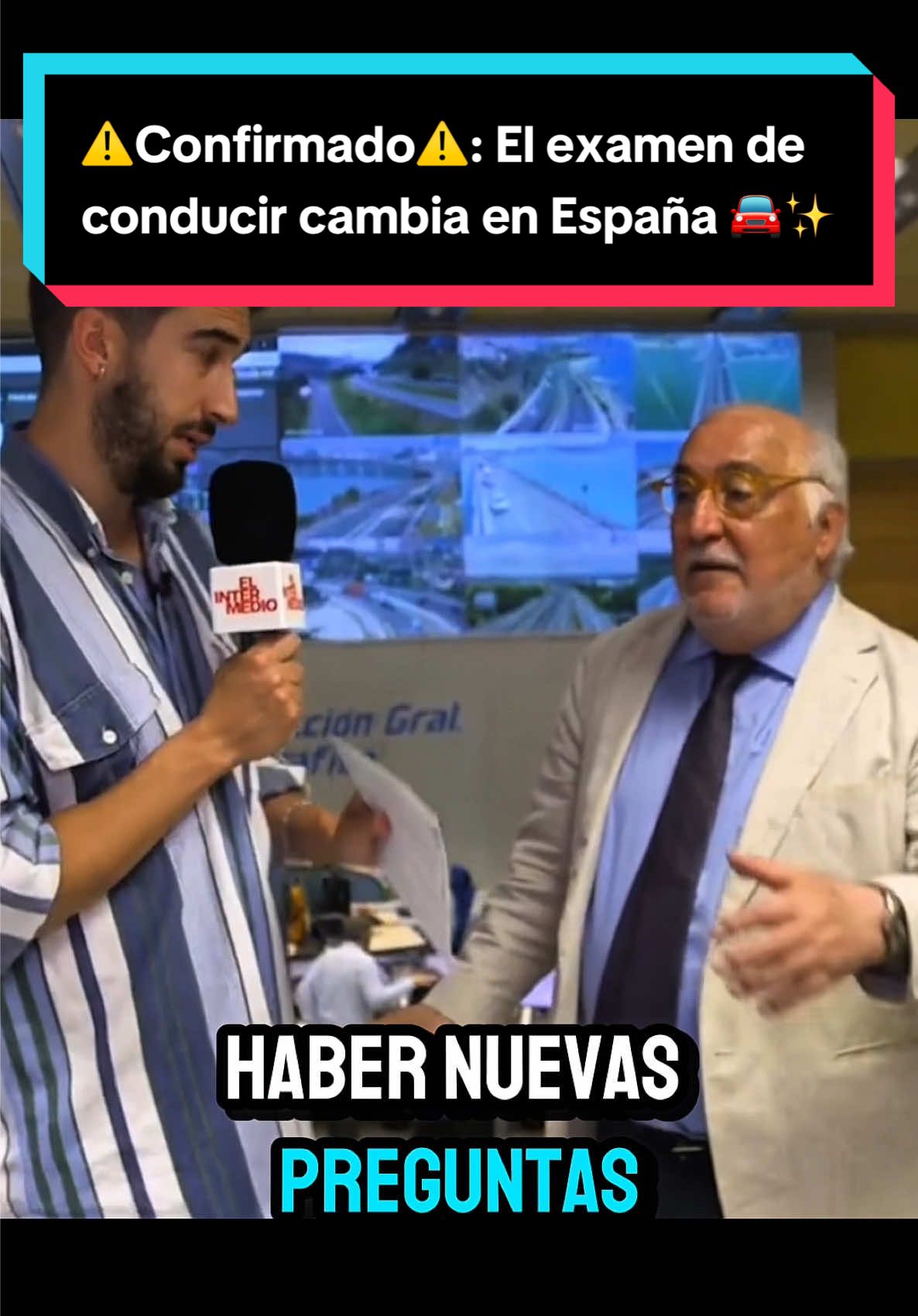 A post by @raulgb_02 on TikTok caption: ⚠️Confirmado⚠️: El examen de conducir cambia en España 🚘✨ #carnet #coche #teorico 