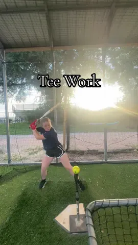 A post by @mckenna_mulholland on TikTok caption: Some light tee work🥎 #Summer #softball #fau #gradtransfer #lastyear #hittingdrills #teework #lastszn 