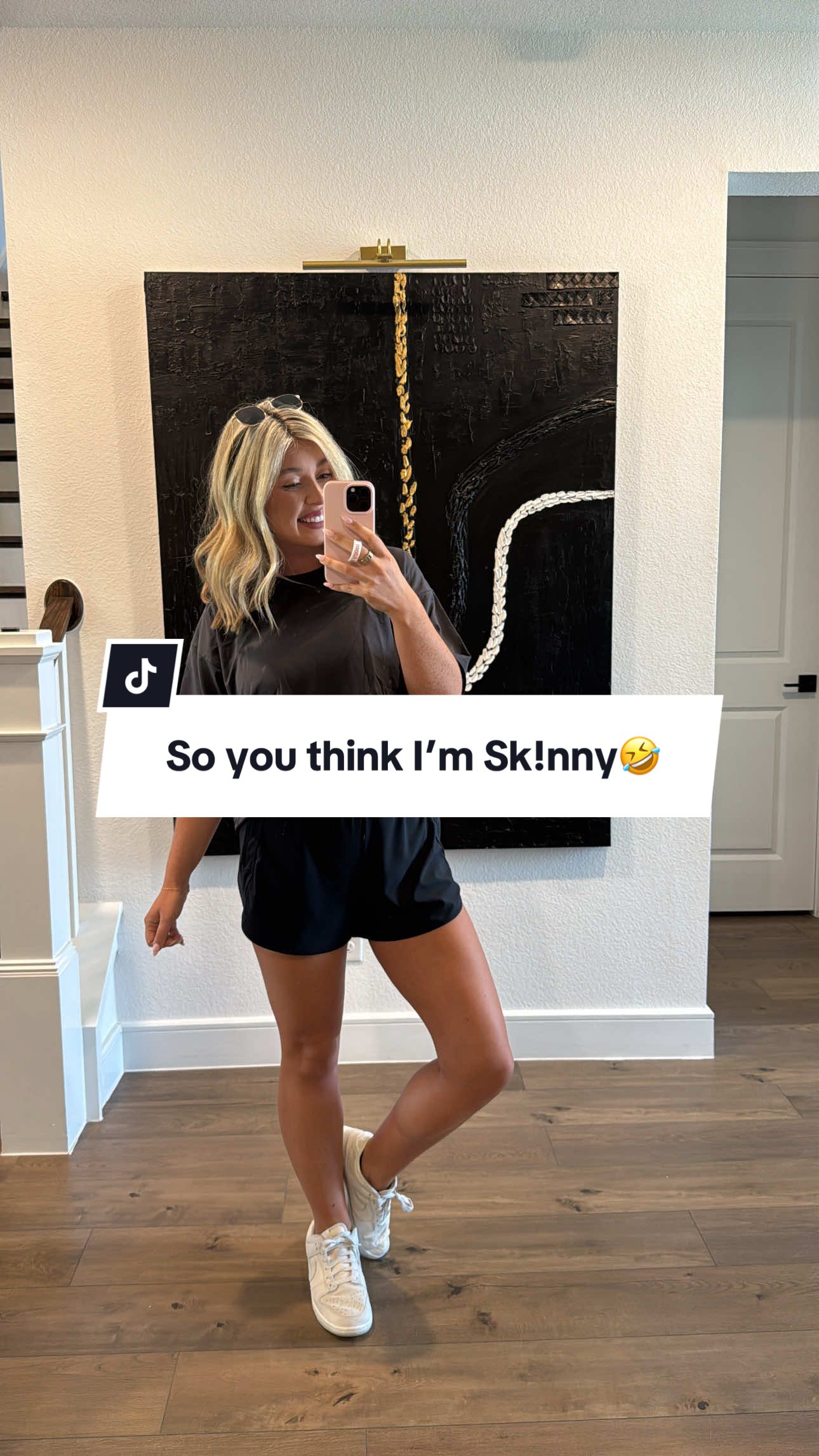 A post by @shelbstales on TikTok caption: got my first allegations & I’m taking it as a compliment! I’ve really just been working with a functional medicine practitioner and putting on a good self tanner I will take it #midsize #functionalmedicine #glutenfreedairyfree 