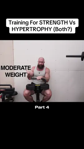 A post by @ryanhumiston.fan on TikTok caption: P4: Training For STRENGTH Vs HYPERTROPHY (Both?) #bodybuilding #Fitness #hypertrophy #rutinahogareña #fyp 
