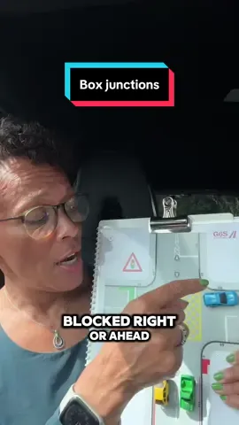 A post by @theorytestpractice on TikTok caption: Box junctions are easy when you know 😁 #Driving #DrivingTips #TheoryTest #DrivingTheory #TheoryTestPractice 