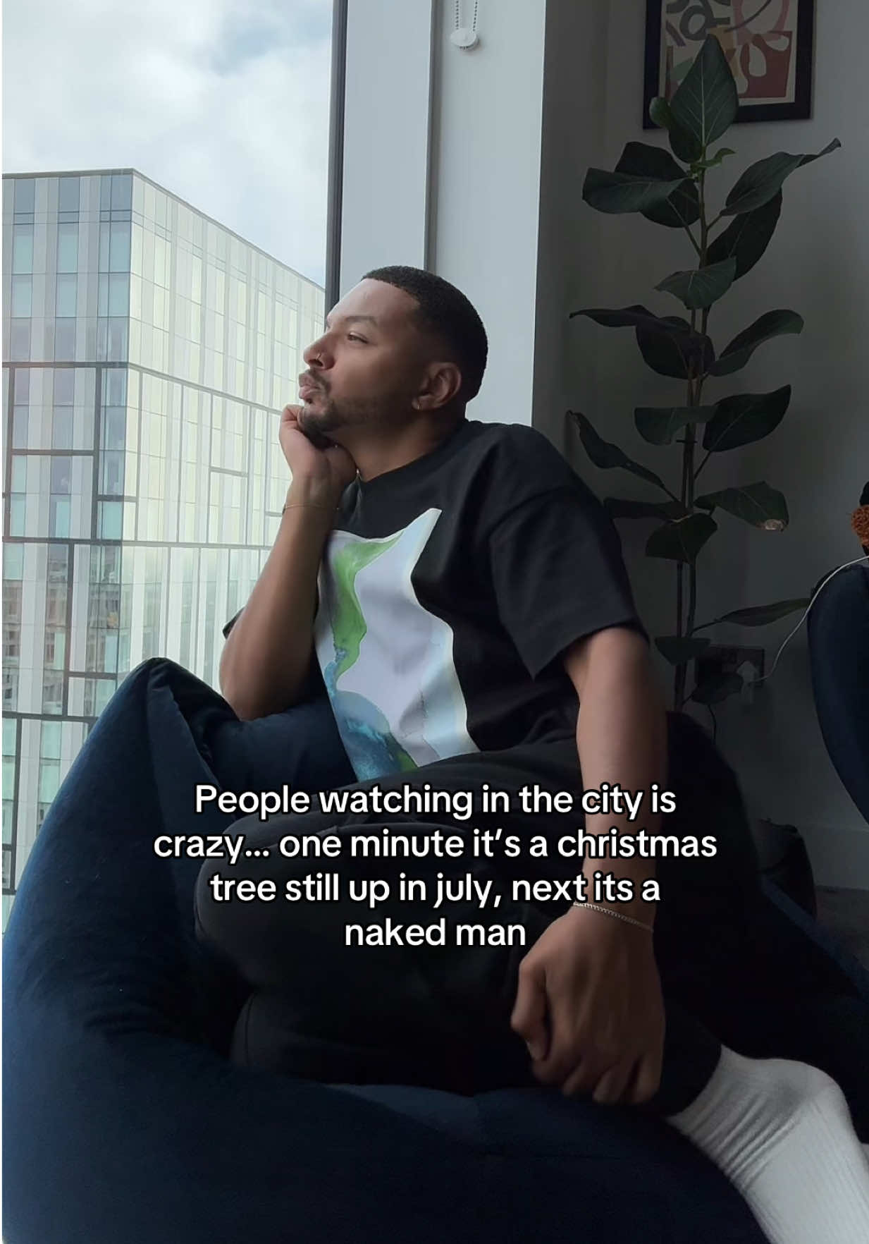 A post by @ on TikTok caption: I’ve seen to much.  #citylife #peoplewatching 
