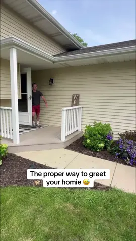 A post by @espn on TikTok caption: That’s a way to do it 🤣 (via @👑 Daniella Belle 👑) #friendship #handshake 