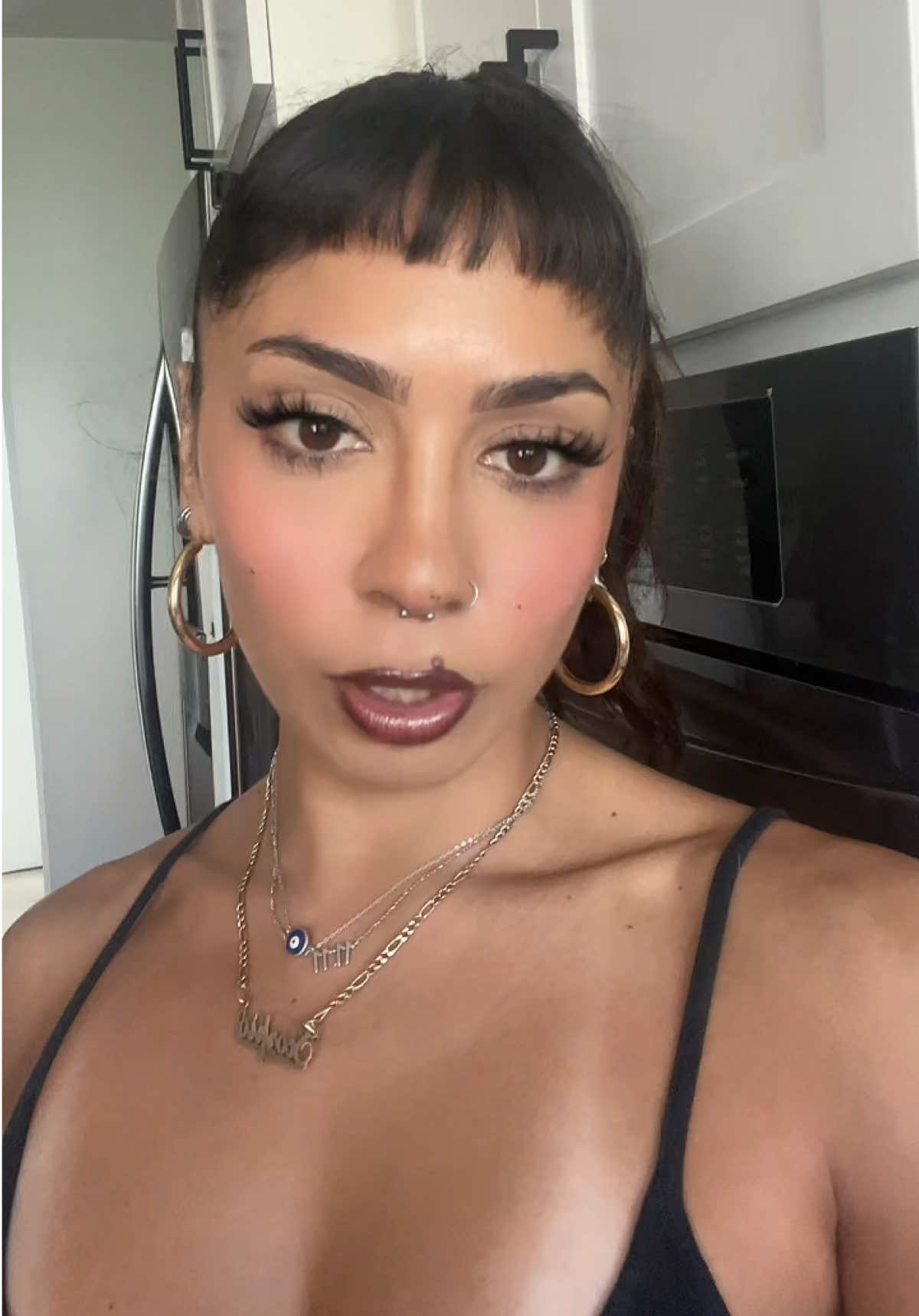 A post by @lipstickittty on TikTok caption: If you had an ex come back let me know if you have a Scorpio, Leo, Aquarius, or Taurus rising lol  Lip is @Half Magic by Donni Davy blushing lizard gloss + @meltcosmetics liner 