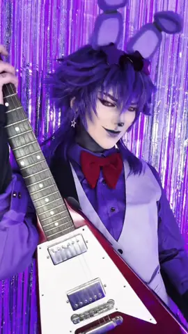 A post by @.ayoitslani on TikTok caption: THE SECOND FNAF MOVIE TRAILER DROPPED AND I AM SO EXCITED (also Bonnie does have the guitar🤓☝️) #bonnie #Cosplay #fnaf #fivenightsatfreddys 