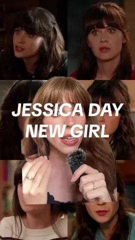 A post by @alieenor on TikTok caption: On analyse le maquillage de @zooeydeschanel dans New Girl !#jessicaday #newgirl #contrastmakeup #jessnewgirl #maquillageyeuxronds #yeuxdebiche #maquillagepoupee #maquillagedoux #contrasteélevé  @Alieenor 🧡  @Alieenor 🧡 