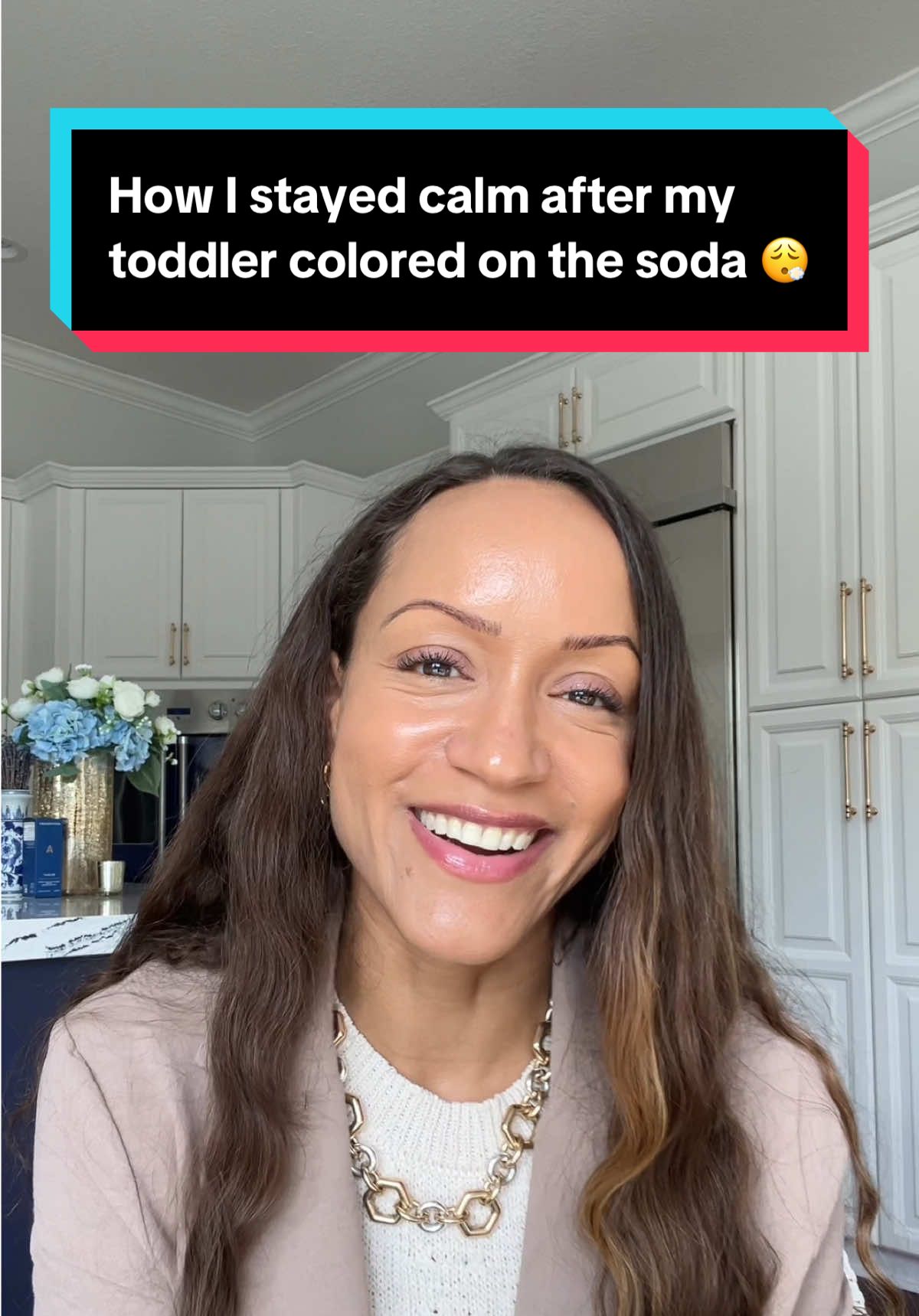 A post by @janylsmithesq on TikTok caption: Replying to @theclarkefamily04 I received a lot of comments and DMs asking how I stayed calm after Cooper colored on the sofa—some saying they would’ve flipped out lol and others asking how I stayed calm. Listen. I was so frustrated in that moment that my insides were flipping. 🤸🏽‍♀️ When I saw what he’d done, I didn’t say, “What are you doing?!” because it wouldn’t have helped. He’s two. His reasoning skills are still developing. He saw an open space and colorful markers, and it looked fun. That’s really all there is to it. I also didn’t ask, “Why did you do that?” Not because I didn’t want to know, but because while a totally reasonable question to ask an adult, it’s a wholly unreasonable inquiry of someone with limited reasoning skills lol. At this age, logic and impulse control simply aren’t there yet. 🤷🏽‍♀️ So I gave myself a moment. I walked away, ate a few gummy bears (my emotional support snack), then returned when I had something helpful to say. I told him, calmly and clearly: “We don’t color on the sofa. We color on paper.” I followed through with the consequence: “You’re not baking cookies tonight because you chose to color on the sofa.” He was disappointed, and that’s okay—boundaries = love. 😮‍💨 I’m excited to reinforce the behavior I do want to see, as I’ve planned to sit down to color with him and Summer at the table—where those activities belong. He doesn’t know it yet, but afterward we’ll bake cookies because this time, he will have made the right choice. 👏🏽 Also, shoutout to Lecturers in Law Scott Rogers and Jan Jacobowitz at @University of Miami School of Law for the mindfulness and grounding tools I learned in Mindfulness for Lawyers all those years ago—tools I now use more in motherhood than I ever will in my legal practice! 😂 #intentionalparenting #momsoftiktok #realmomlife #momlife #parentinglittles #toddlermomlife #thestruggleisreal #modelingbehavior #raisingtoddlers