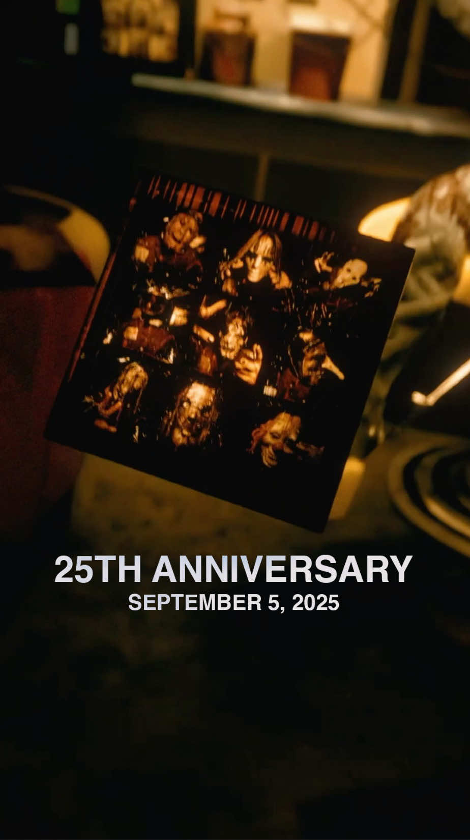 A post by @slipknot on TikTok caption: SLIPKNOT: 25TH ANNIVERSARY EDITION Deluxe Reissue will be released on September 5th featuring the Original Studio Album plus 46 bonus tracks (42 previously unreleased) including the Indigo Ranch Mixes, Demos/Alternate Mixes, and LIVE performances from 1999-2000. #slipknot 